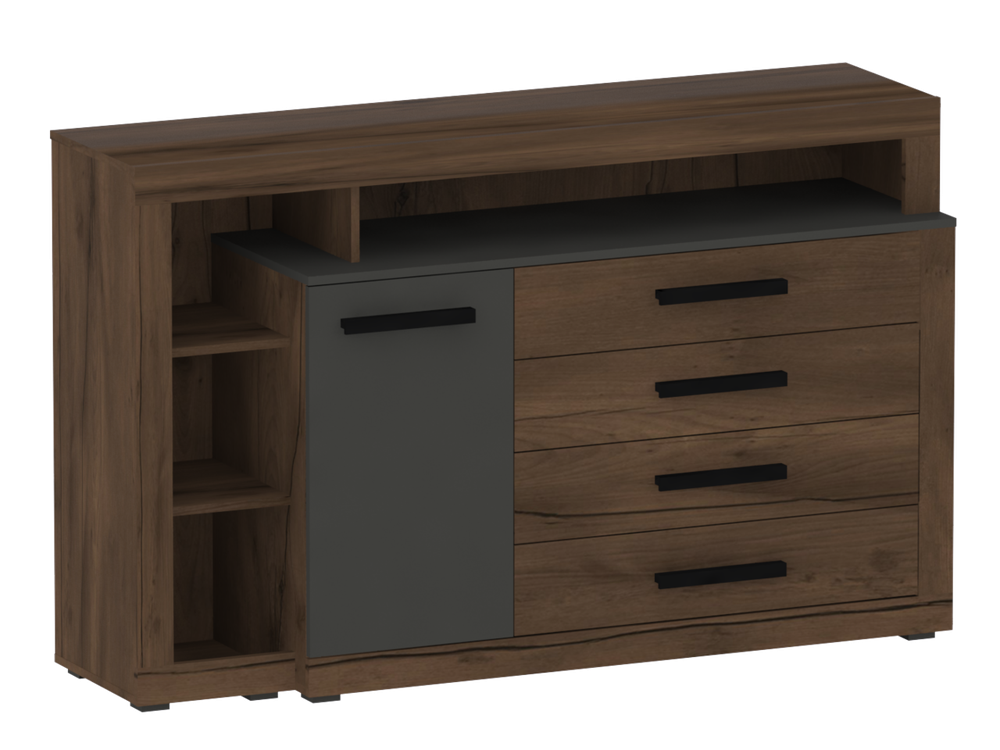 Тумба c дверцей и 4 ящиками спальня "Глазго"