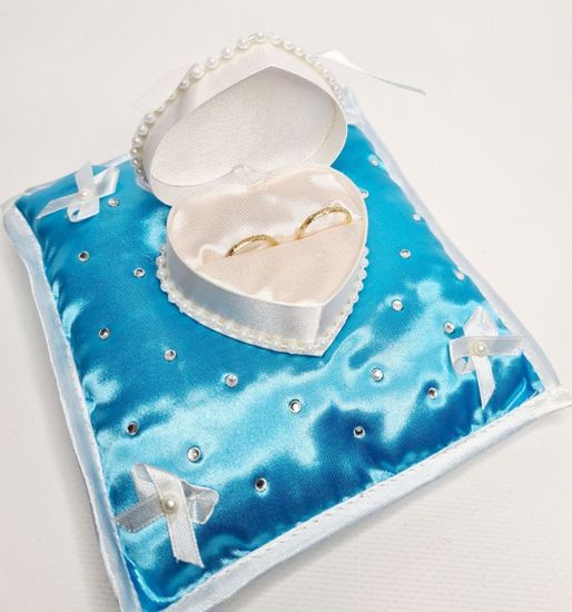 Подушечка для колец квадратная айвори 15х15см №1543.120