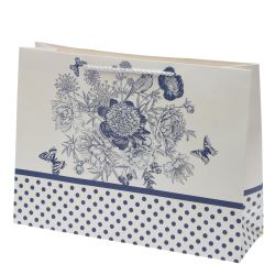 GAEM Пакет подарочный L (бумага 210г/м2, блок 12шт), L40 W12 H30 см, 4в.