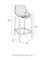 Полубарный стул Air белый