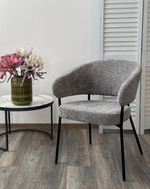 Стул М-City DISAUR Саг (Sage) 3018-17 Серый, Шенилл, Черный каркас