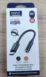 Адаптер-переходник FaizFull FP53 Type-C(m) - 3.5 Jack(f) Black
