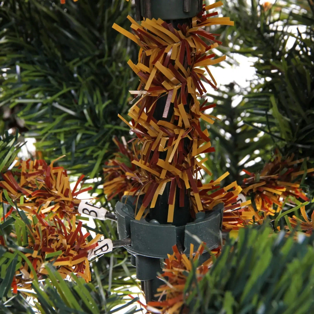 Елка «Лесное очарование» 210 см, ПВХ, шишки (1414 ветки)