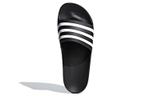 Adidas Adilette Aqua thick-soled outer wear one-piece rubber-soled quick-drying one-word slippers men's black