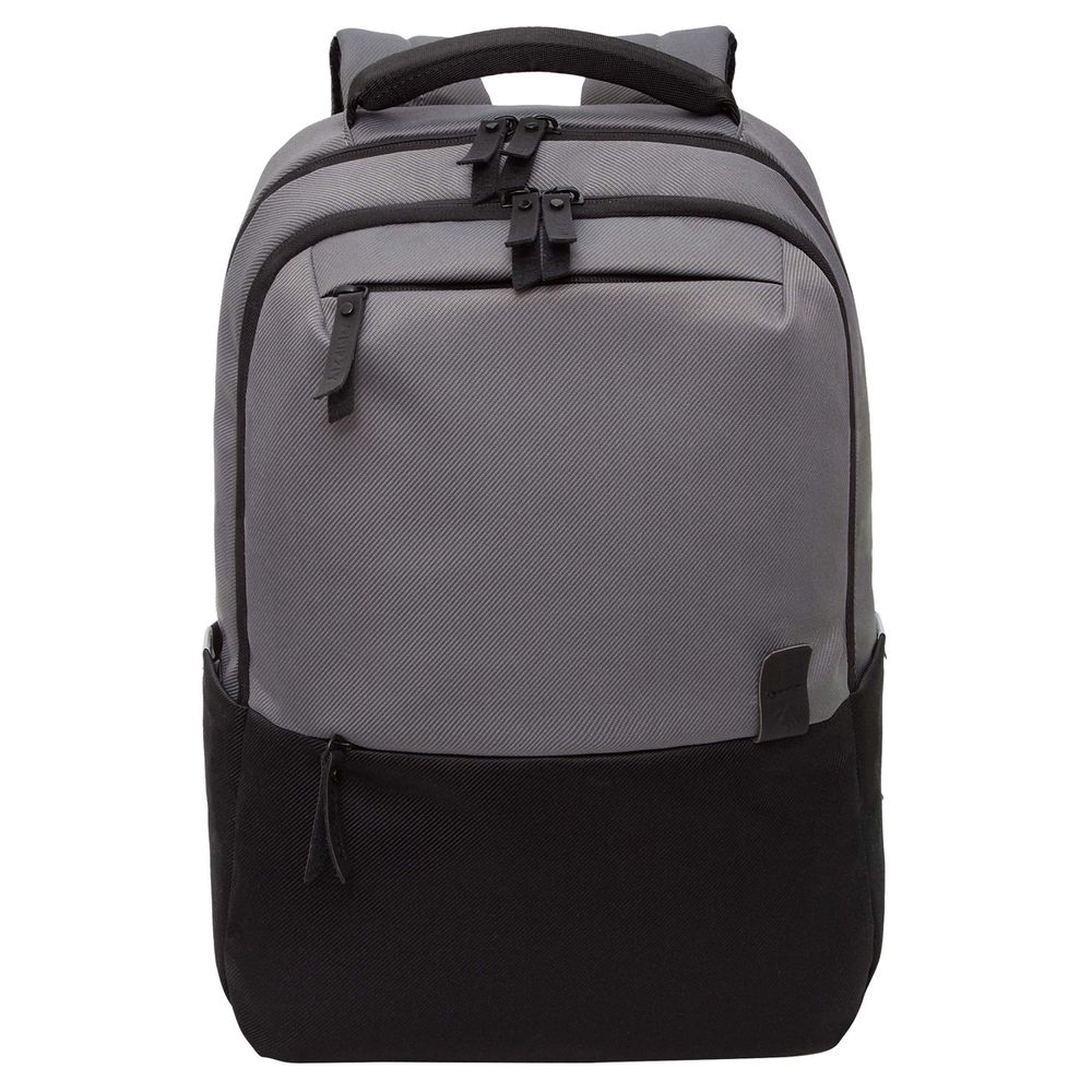 Рюкзак Grizzly, 29*43*15см, 2 отделения, 4 кармана, анатомическая спинка, черный-серый