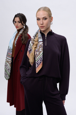 Платок «Связь времен» персиковый