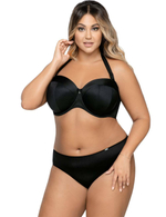 Бюстгальтер-балконет с гладкими чашками без отделки (Размер: 75H) (Цвет: телесный)