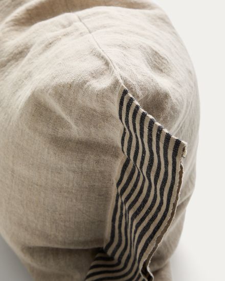 Чехол для подушки Disea из льна бежевый с полосками, 40 x 60 см