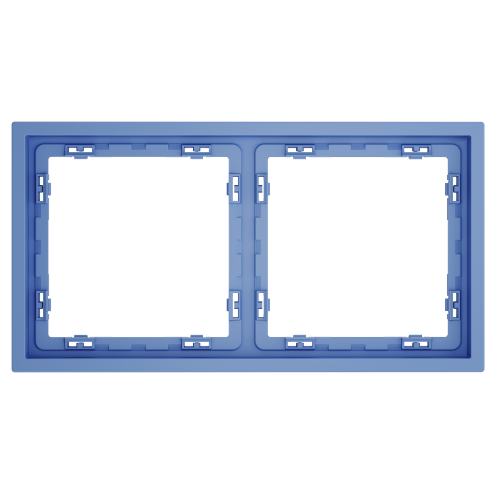 Рамка пластиковая VOLTUM S70 на 2 поста, (деним)