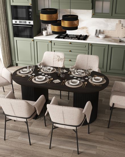 Стул Aline рогожка бежевый