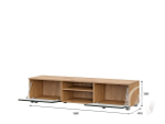 Тумба для телевидеоаппаратуры со створками и нишей МС Милан