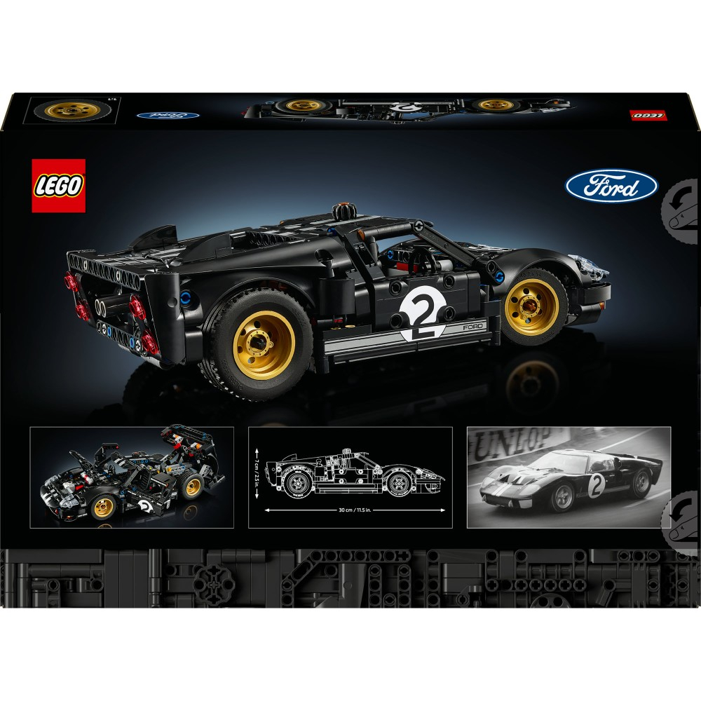 Конструктор LEGO Technic 42223 Гоночный автомобиль Ford GT40 MKII 1966 года — фото 10
