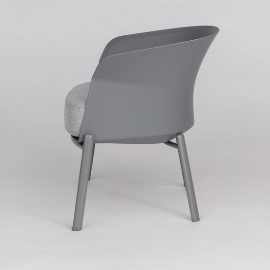 Кресло Wally Plastic серое | Купить в StoreForHome.ru