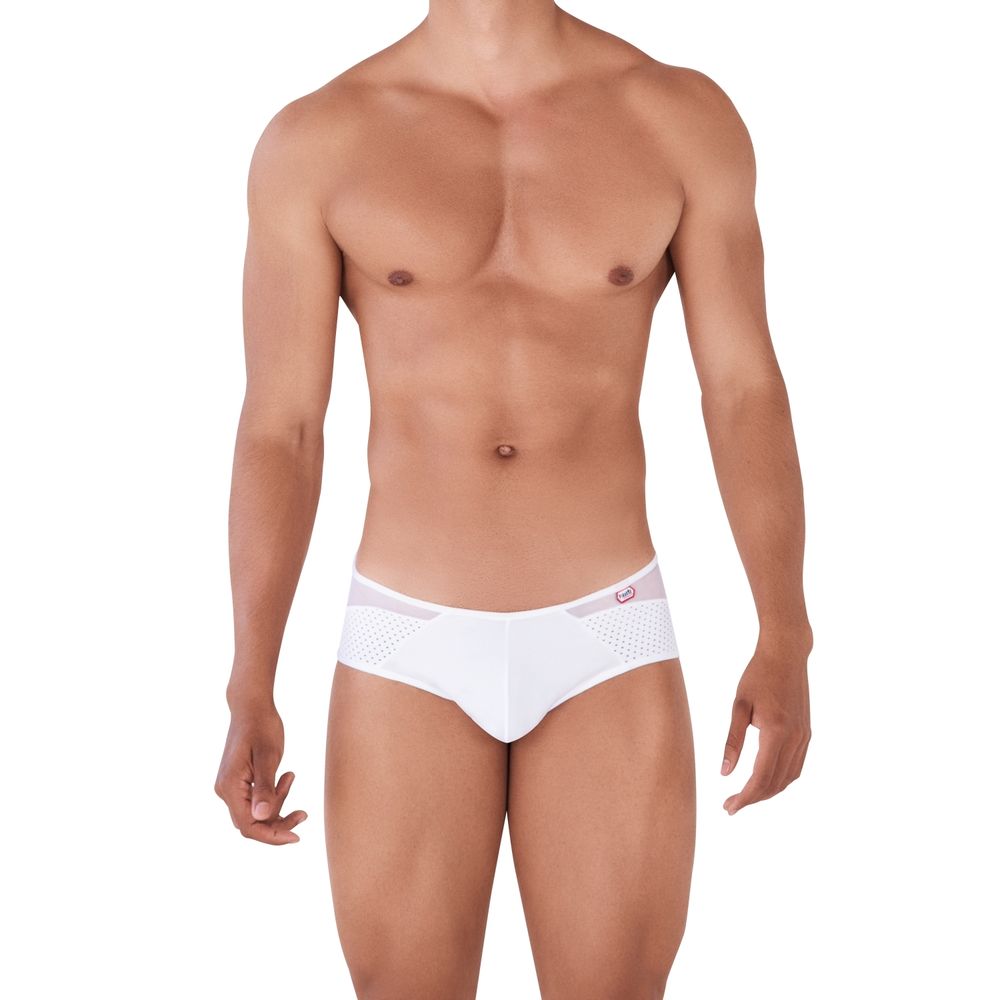 Мужские трусы брифы белые с прозрачной вставкой сзади Pikante LEONIDAS BRIEF 034201