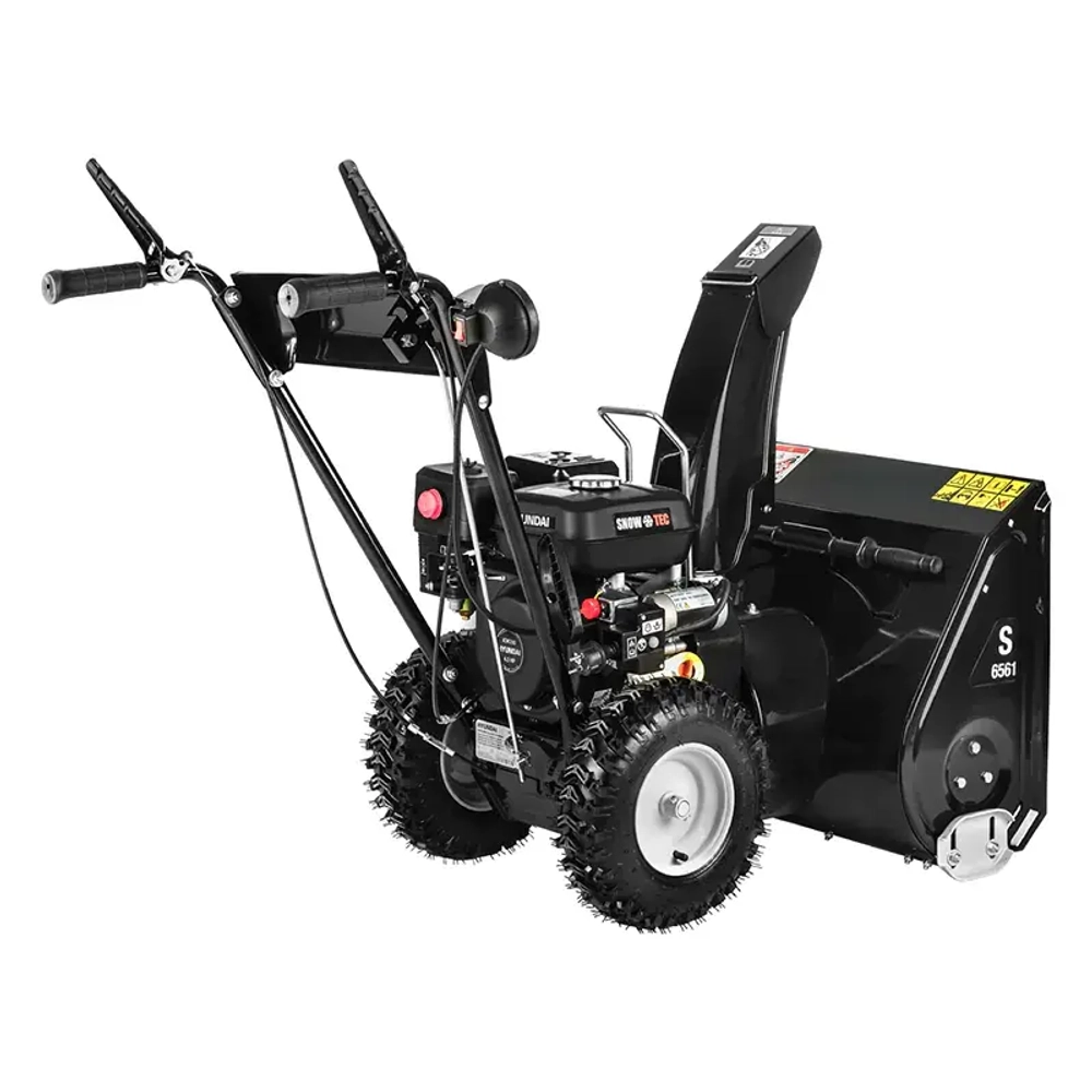 Hyundai S 6561 снегоуборщик бензиновый 6.5 л.с. ковш 61 см, выброс 11 м, 4 вперед/1 назад