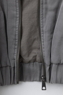 ZARA СТЕГАНАЯ КУРТКА СВОБОДНОГО КРОЯ, АНТРАЦИТОВО-СЕРЫЙ