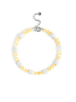 Колье "Ceramic shell" из селенита Silver