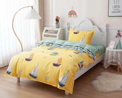 Детское постельное белье Sofi De MarkO Кораблики желтое