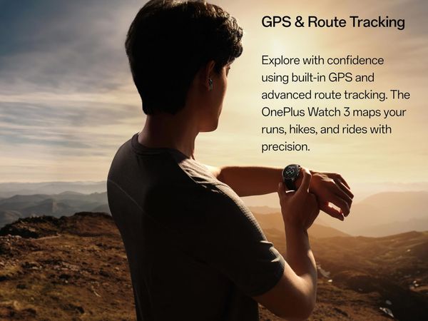 Умные часы OnePlus Watch 3 46 мм (2025, OPWWE251) Черный | Obsidian Titanium