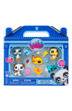 Набор Пляж пять фигурок мини-животных с аксесс