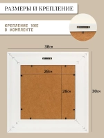 Картина интерьерная на холсте в раме "Птички" 30*30 см