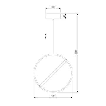 90281/1 / подвесной светильник / хром