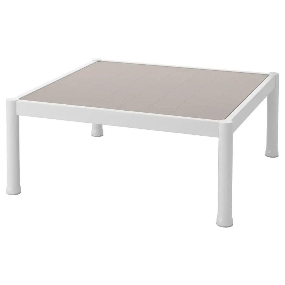 Журнальный столик, садовый - IKEA SEGERÖN/SEGERON, белый/бежевый, 73x73х30см, СЕГЕРОН ИКЕА