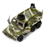 Модель ин. мет. "Броневик" 12см. открыв. двери, вращ. пушка (Технопарк)