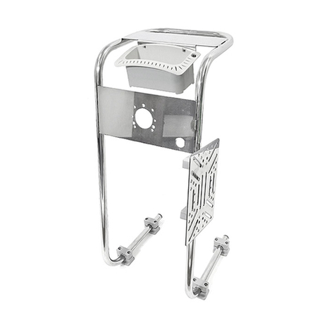 Стойка рулевая 25 мм из нержавеющей стали с органайзером