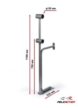 Модель №4 – Стойка балетного (хореографического) станка двухуровневого
