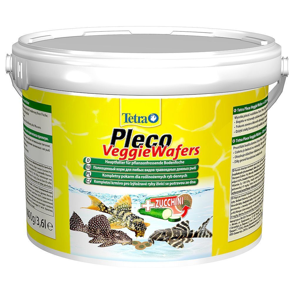 TetraPleco Veggie Wafers 3,6л донный корм для рыб