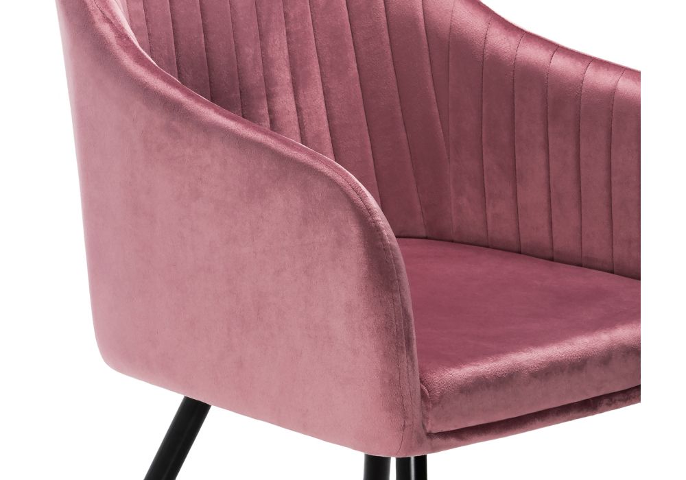 Стул на металлокаркасе Slam dark pink