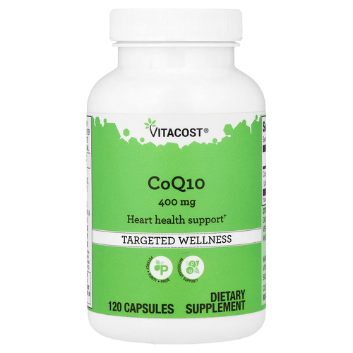 Vitacost, коэнзимQ10, 400 мг, 120 капсул