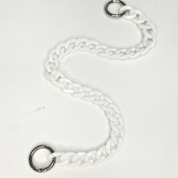 Ручка цепь пластиковая Белая