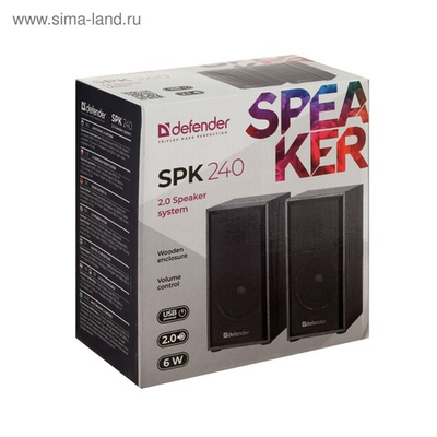 Колонки DEFENDER SPK-240 6W USB