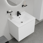 Тумба с умывальником IDDIS Bild, подвесная, 60 см, белый, BIL60W0i95K