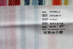 Рогожка Cotonello Catalina (Котонелло Каталина) B 01 rojo