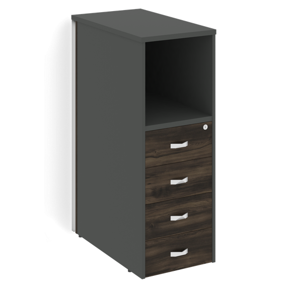 Оникс Тумба с подсветкой 4 ящика завершающая, левая O.R-TV-4.S (L)  436*767*1185