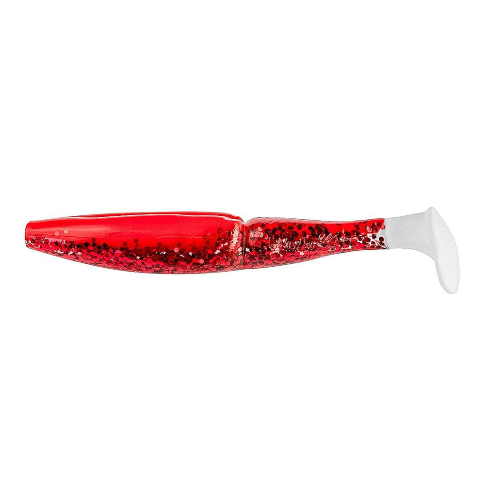 Виброхвост несъедоб. Guru 3,0"/7,62 см Red Sparkles WT 100шт. (HS-29-034-N) Helios