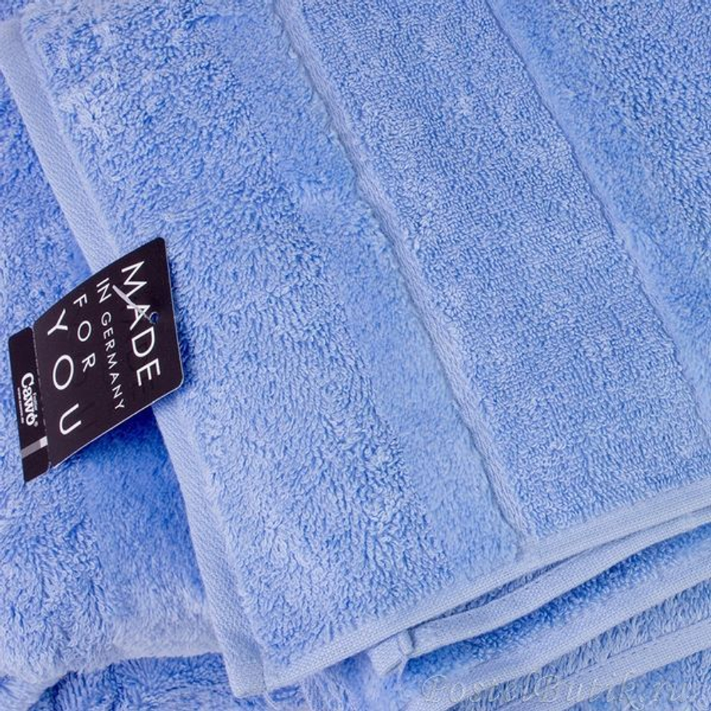 Полотенце 30x50 Cawo Noblesse 1002 голубое