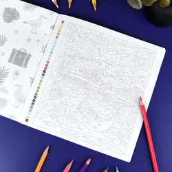 Раскраска. Серия "Картины по номерам 3-в-1" арт. 72308 ПУТЕШЕСТВИЯ /215x215 мм, 16 л., блок - офсет 120 г/м², полноцветная печать/печать в одну краску, обл - мелованный картон 200 г/м², мягкий переплёт (2 скобы),