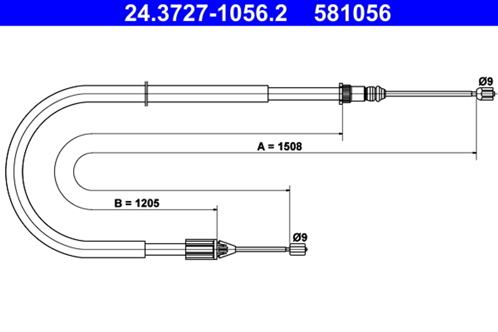 ATE - 24372710562-ATE - Cable Pull, parking brake
