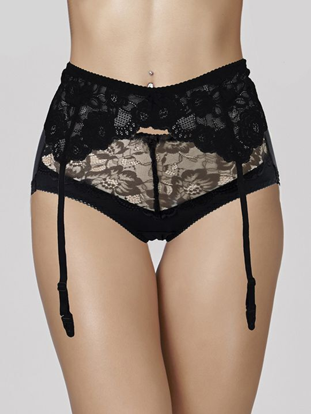 Кружевной пояс для чулок (Размер: S-M-L) (Цвет: красный)