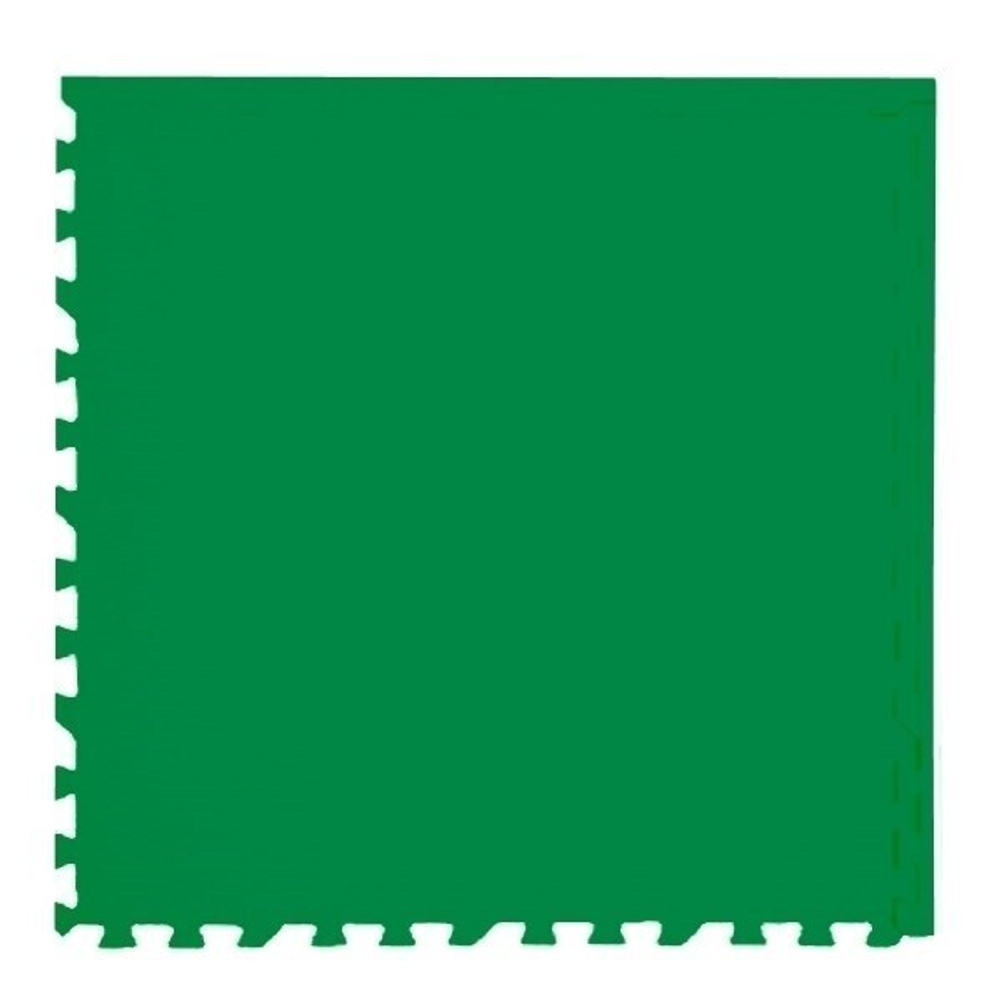 Коврик-пазл Экополимеры (4 плиты 60x60x0,9см, 1,44кв.м./уп) Зеленый