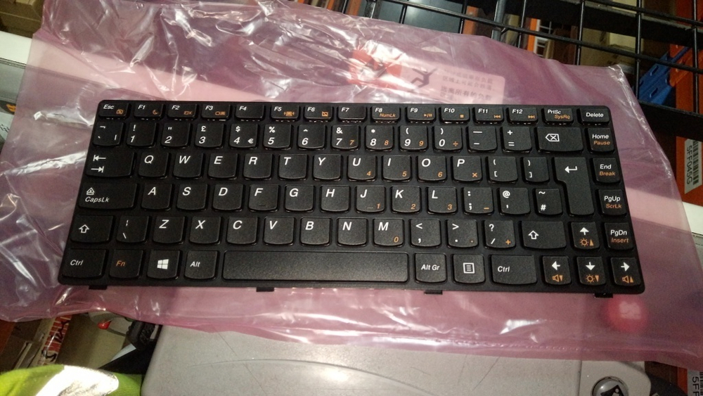 Клавиатура для Ноутбука Lenovo LenovoV480c раскладка - английская, черная (25209333)