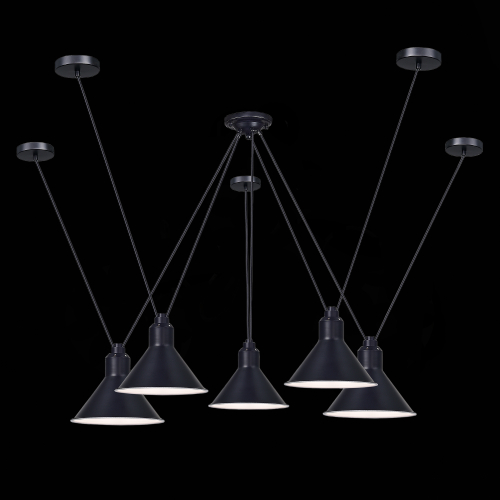 SL1804.403.05 Светильник подвесной ST-Luce Черный/Черный E14 5*60W