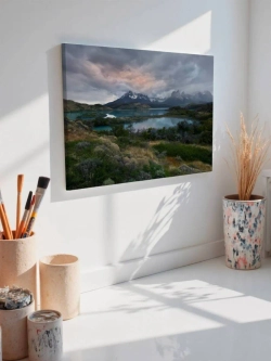 Картина на стену 40 X 50 Горный пейзаж