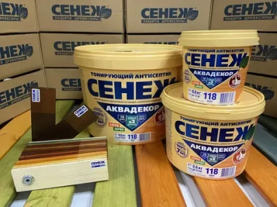СЕНЕЖ Аквадекор Венге 2.5 кг № 118 строительный антисептик