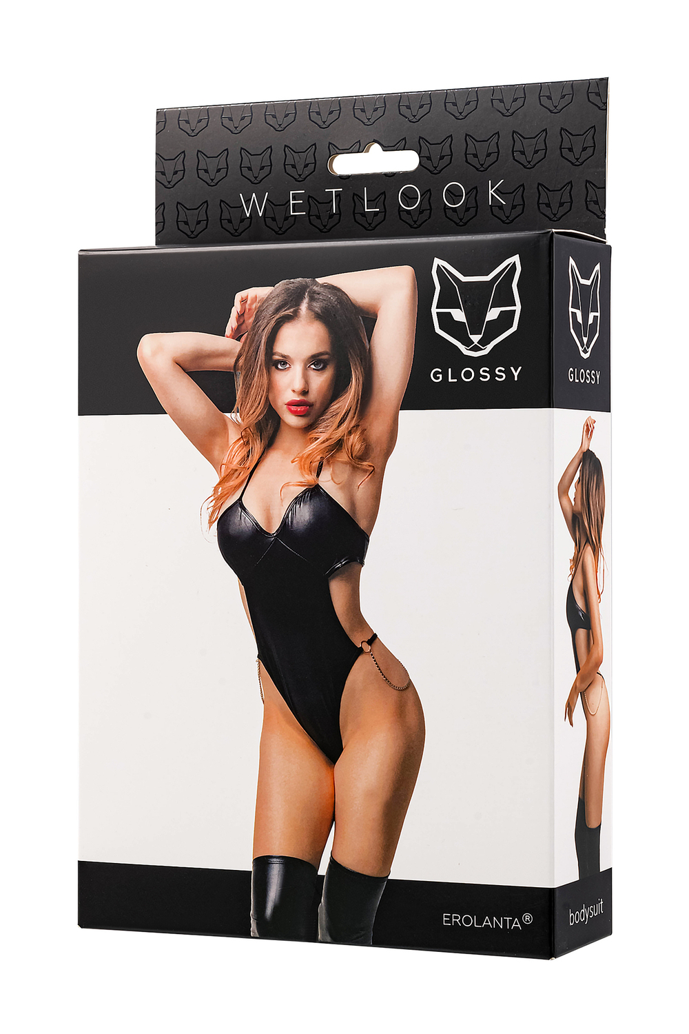 Боди Glossy Reina из материала Wetlook