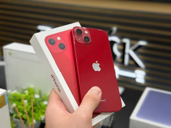 Б/У Телефон Apple iPhone 13 128Gb Red 100% (DL94N4FMHT)